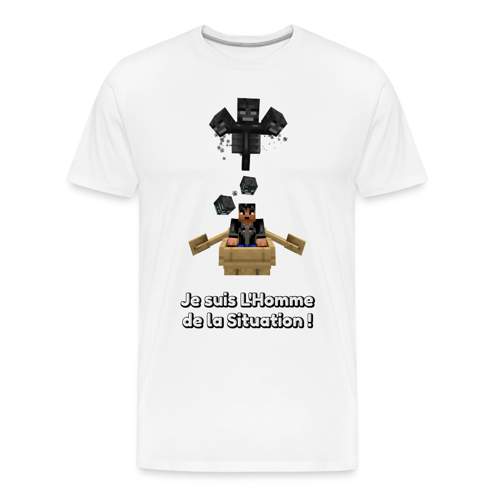 Je suis L'Homme de la Situation ! - T-Shirt Bio - blanc