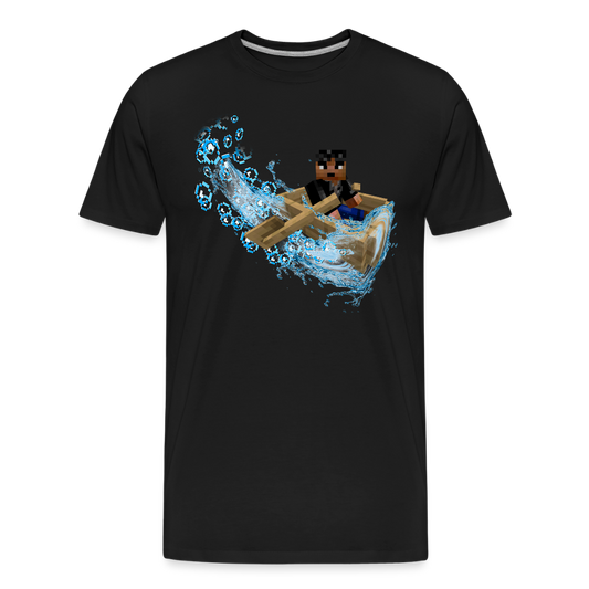 Dérapage de Bateau (Sans "OUIIIIIUUUU, JE DÉRAPE !") - T-Shirt Bio - noir