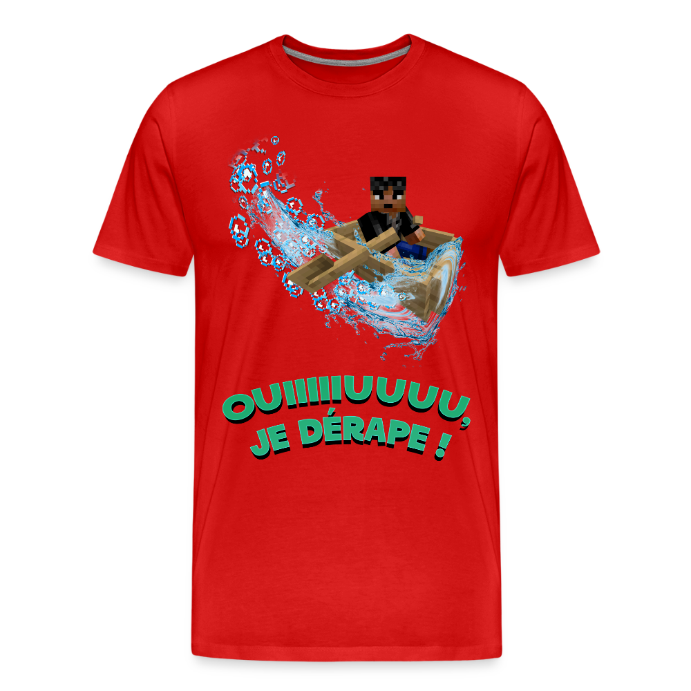 Dérapage de Bateau - T-Shirt Bio - rouge