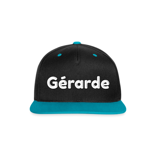 Gérarde La Champimeuh - Casquette Snapback Contrastée - noir/turquoise